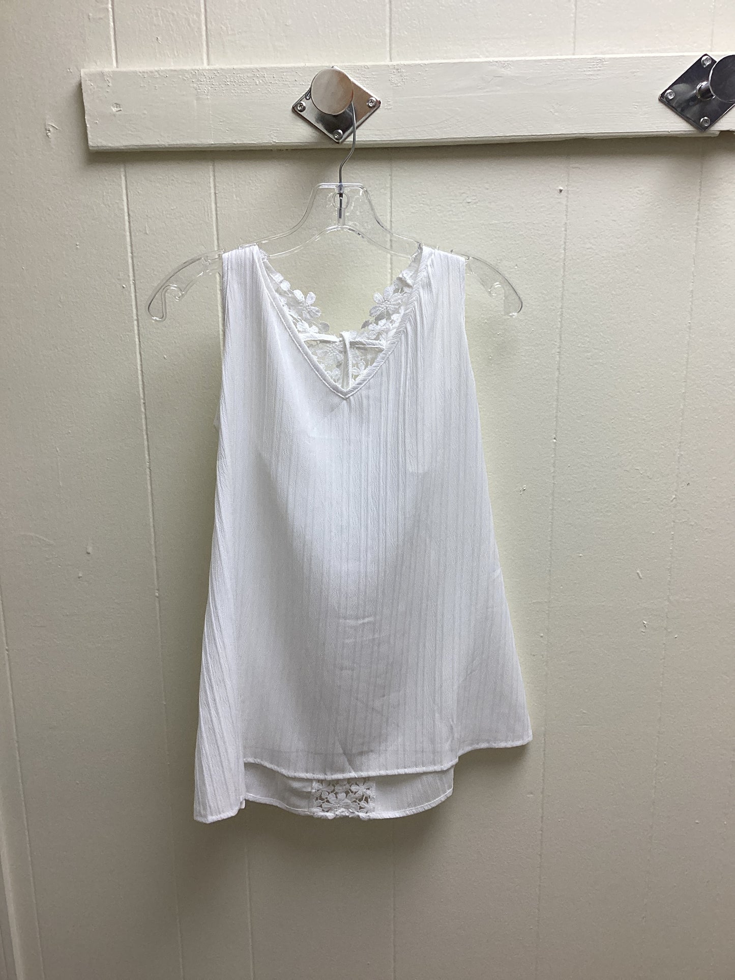 V-Neck Lace Backless Tank Top