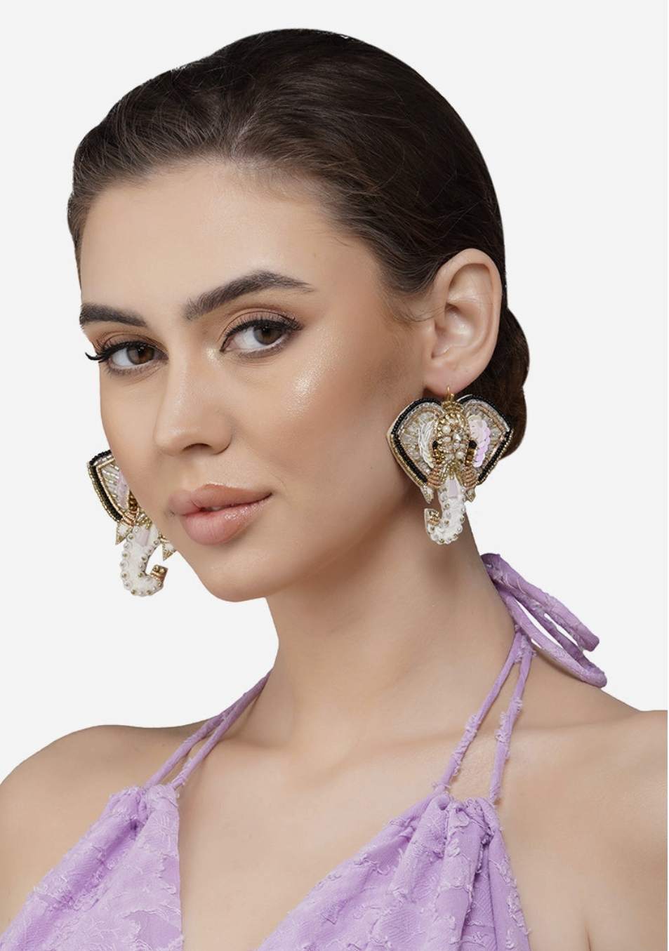 A&B Small Beaded Earrings
