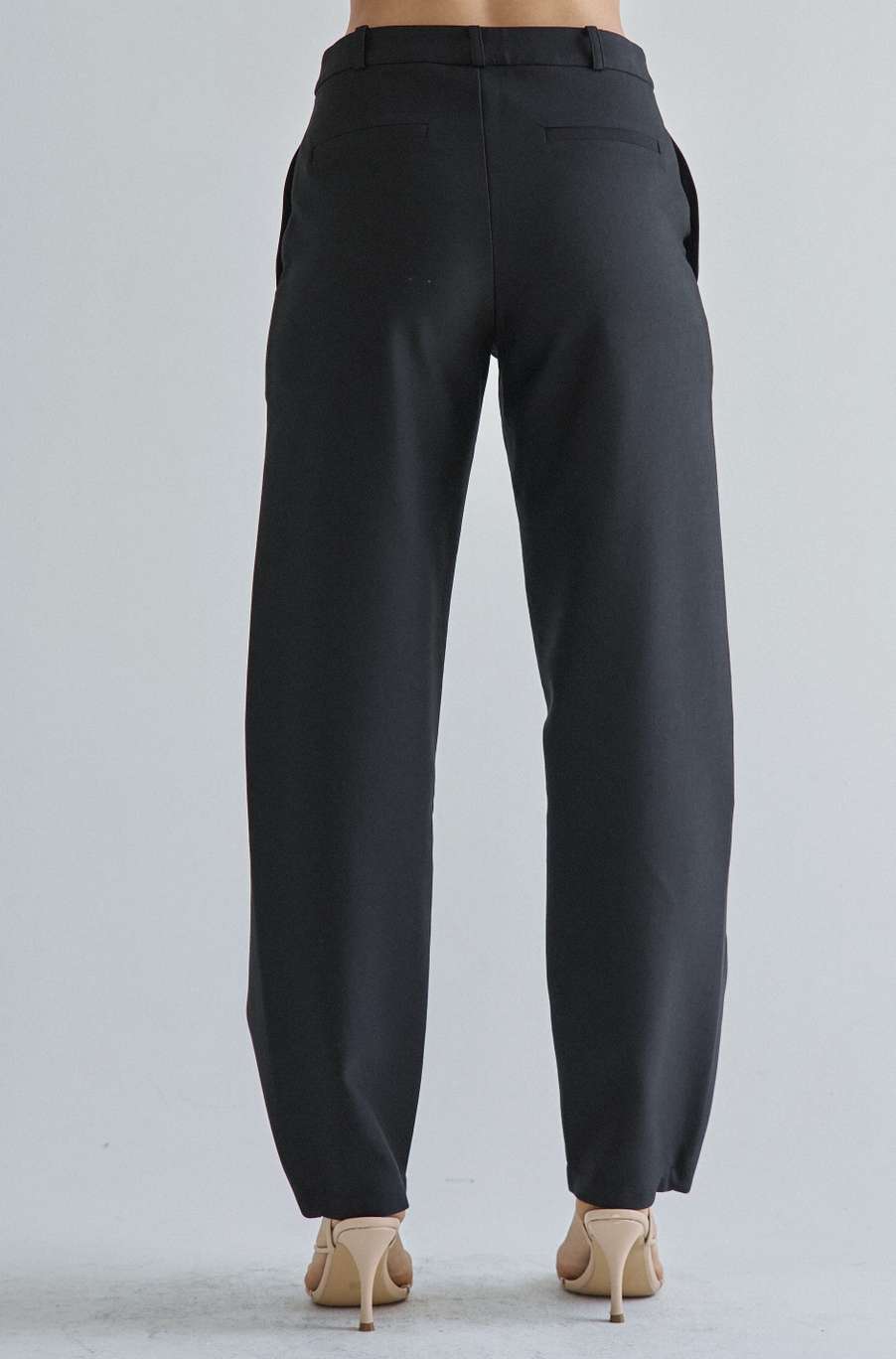 Bottom Button Detail Balloon Pants