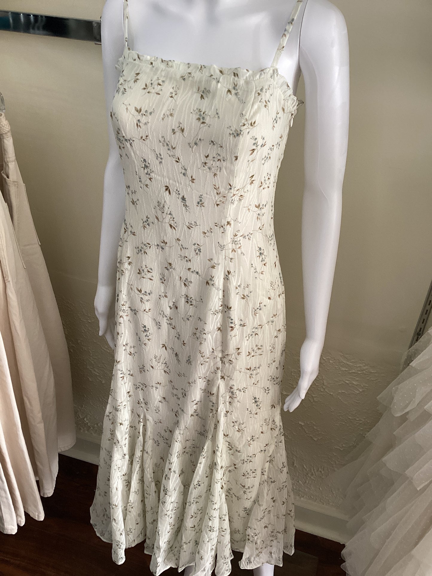 Floral Strap Midi Dress