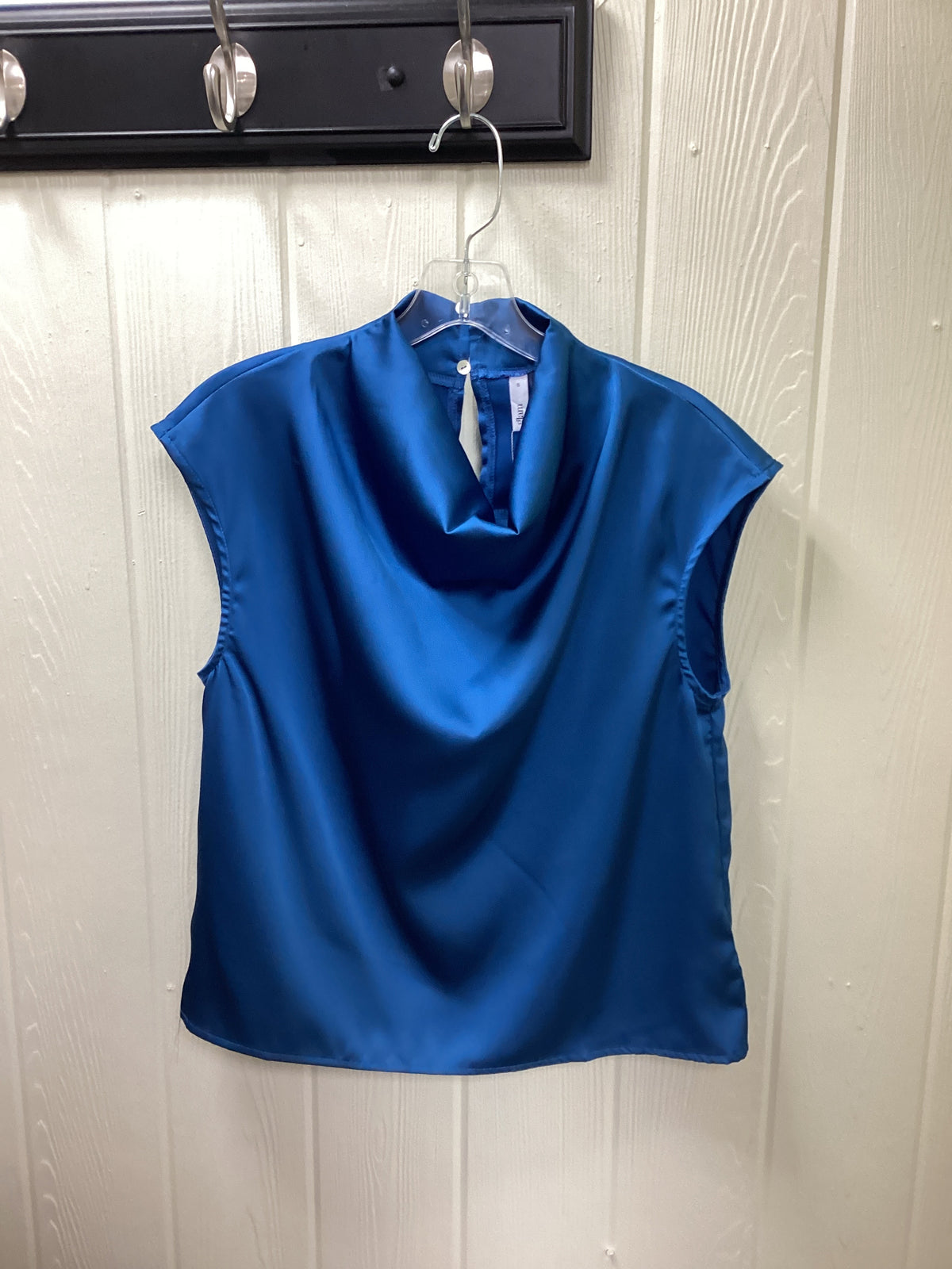 Cowl Neck Sleeveless Satin Top