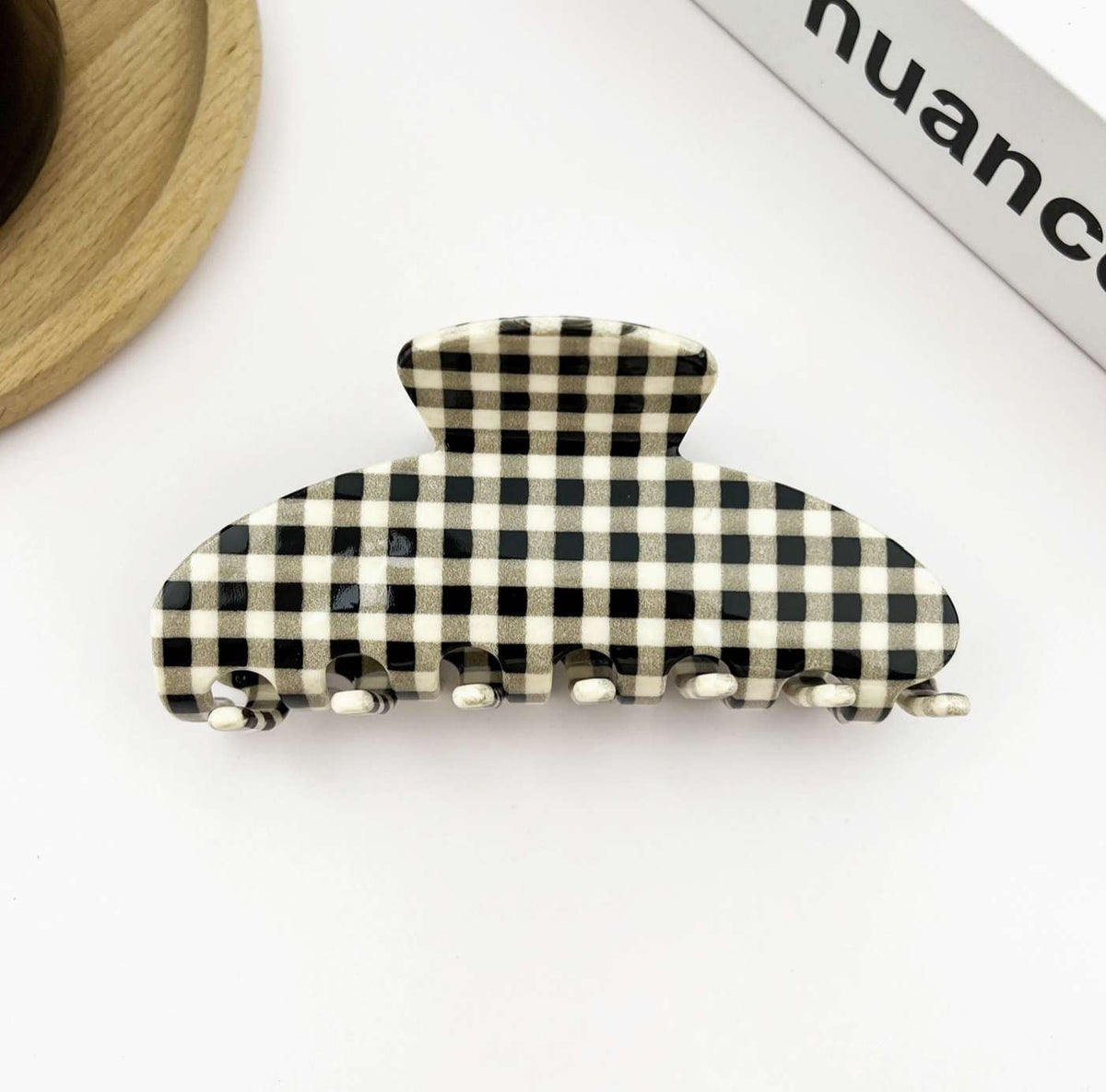 Checkerboard Claw Clip