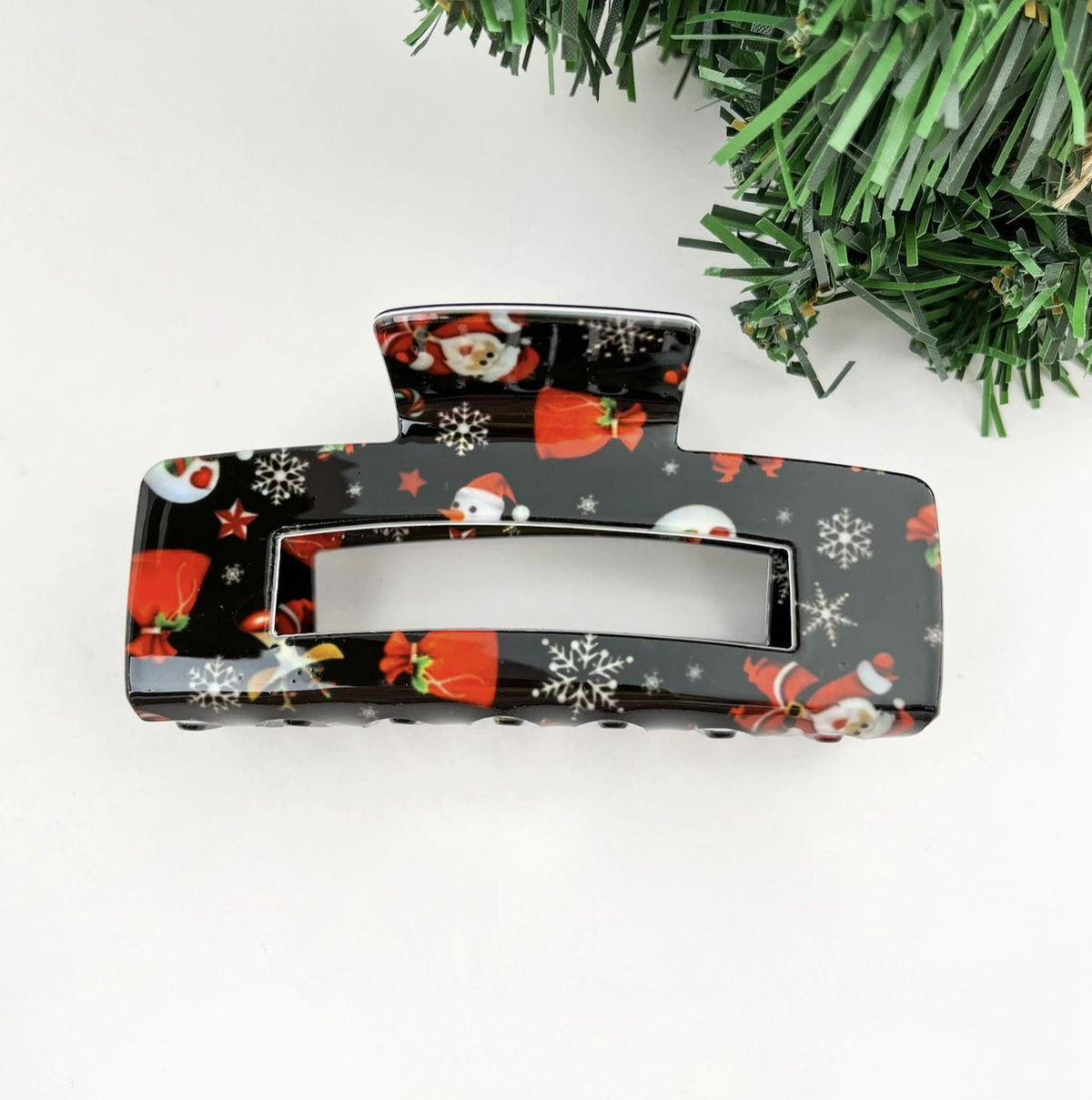 Christmas Black Claw Clip