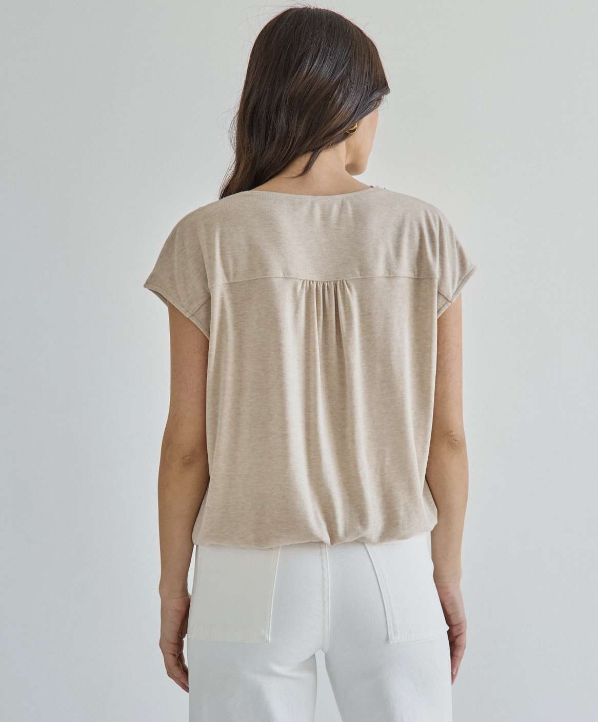 Cowl Neck Knit Top