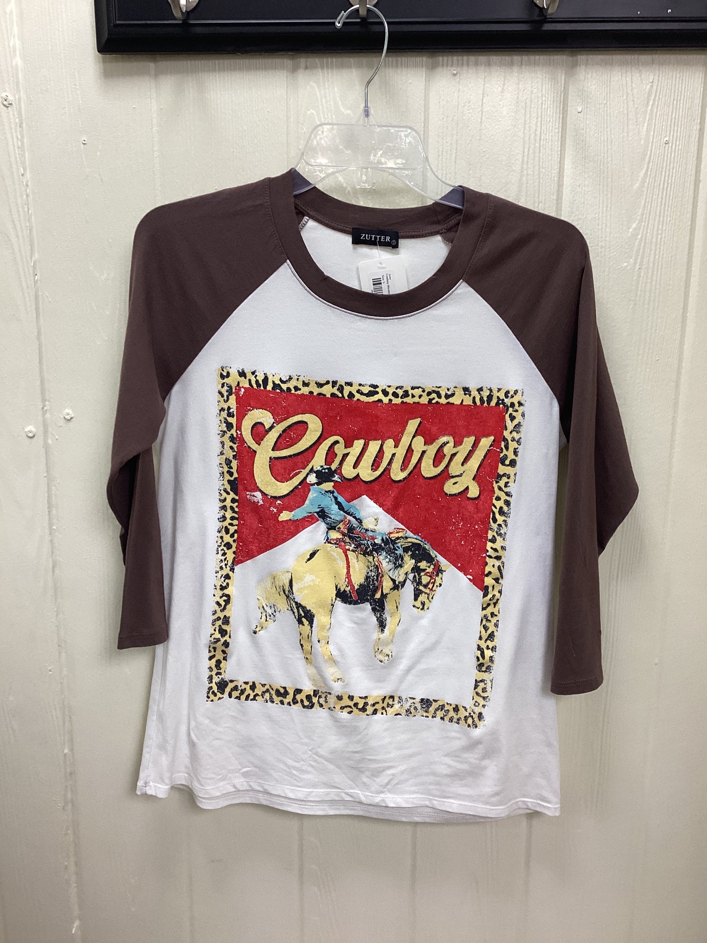 Cowboy Western Vintage 3/4 Sleeve T-Shirt