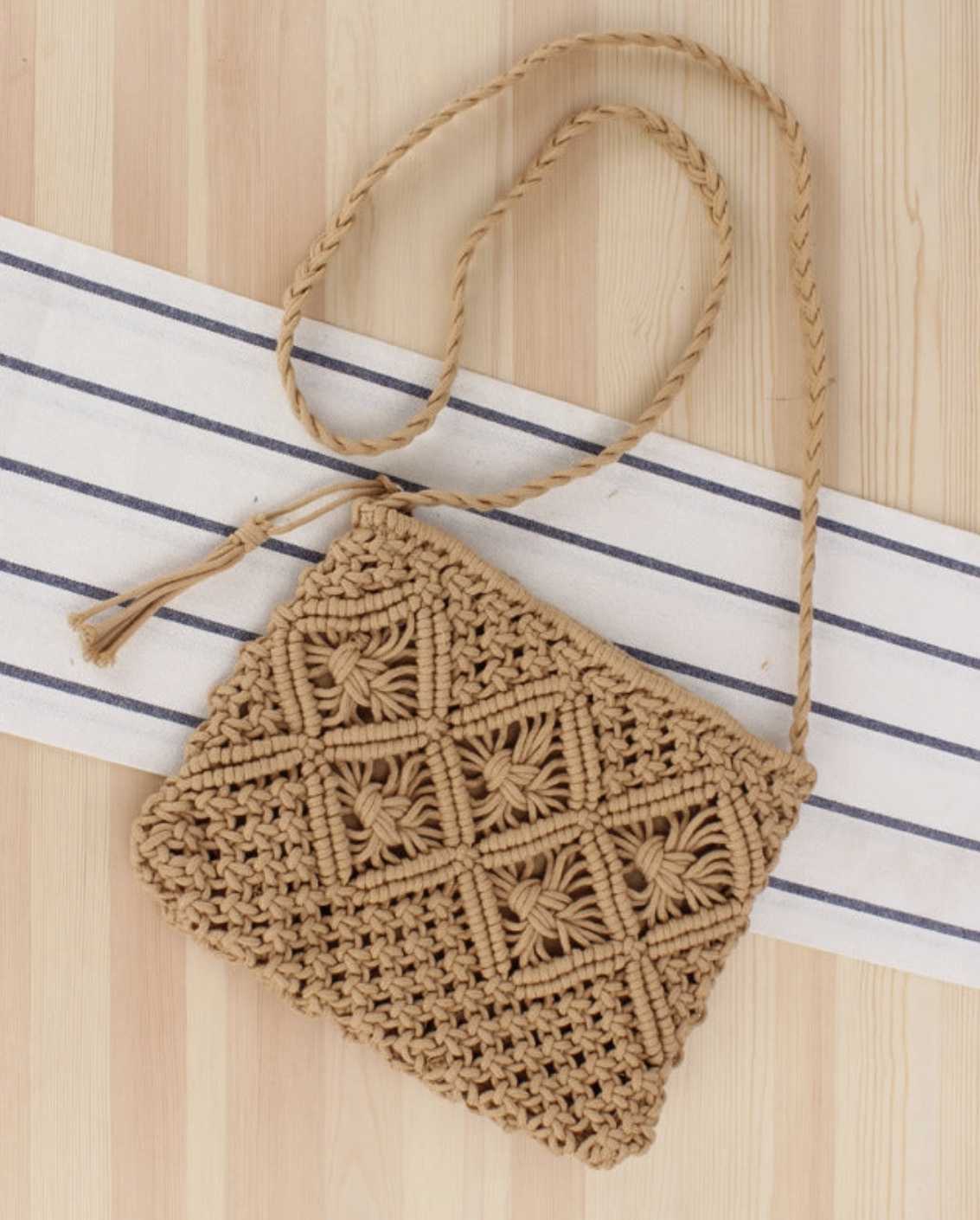 Giana Macrame Crossbody Bag