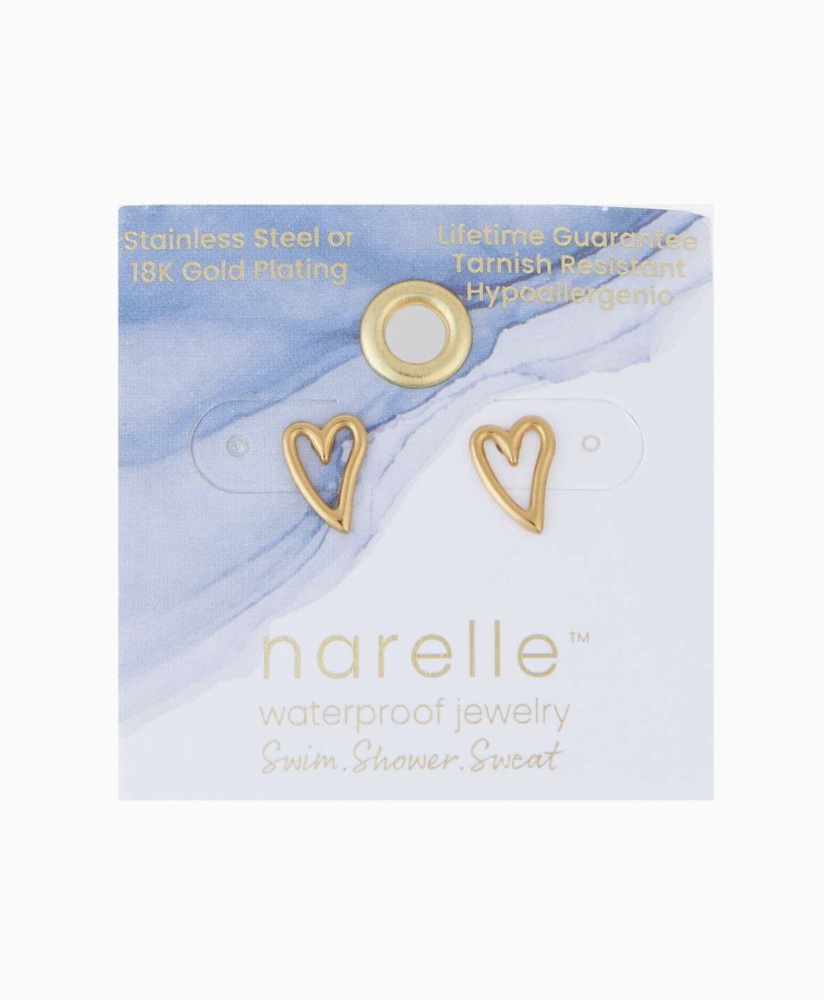Heart Stud Stainless Steel Earrings