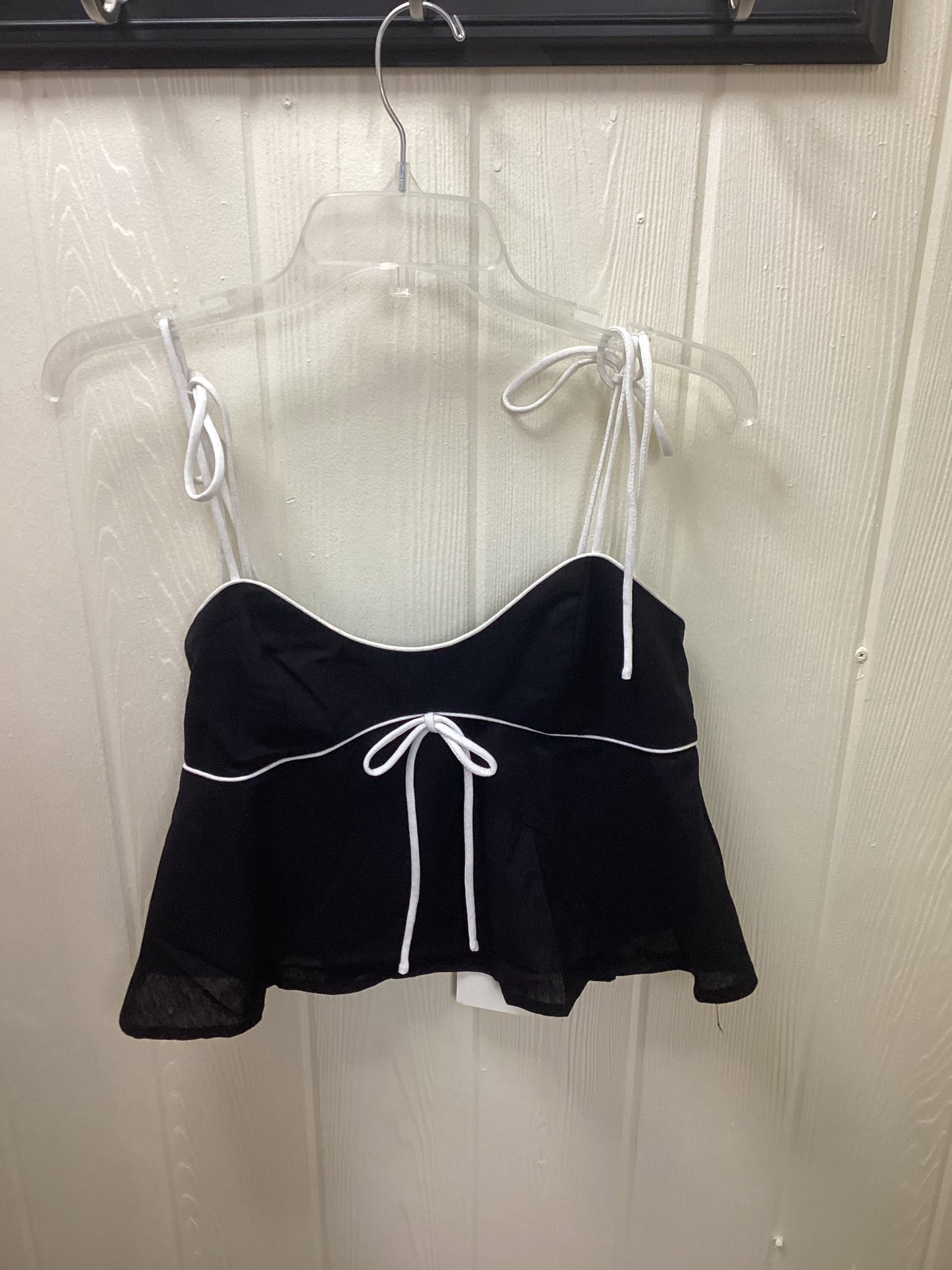 Linen Adjustable Shoulder Tie top