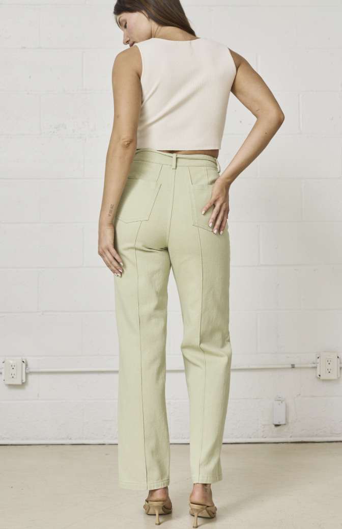 Lia Tie Waist w/ Pockets Lined Pants