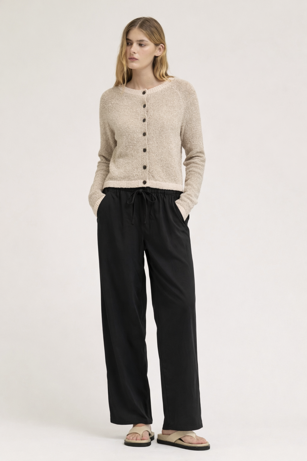 Loose Fit Satin Pants