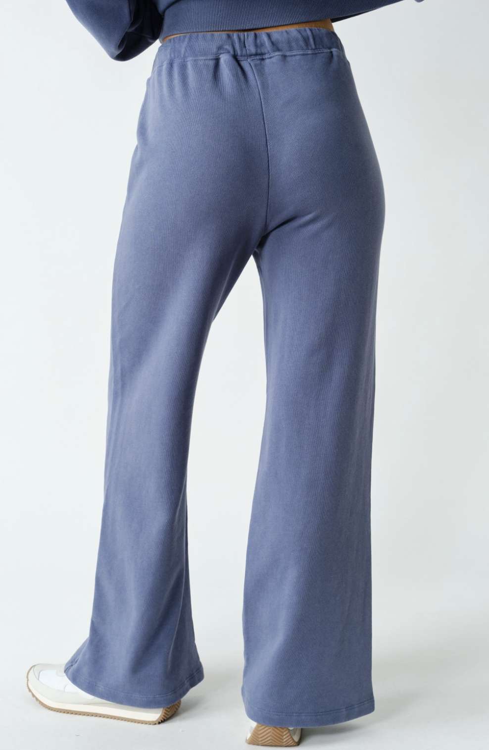 Mineral Wash Luxe Straight-Leg Pants