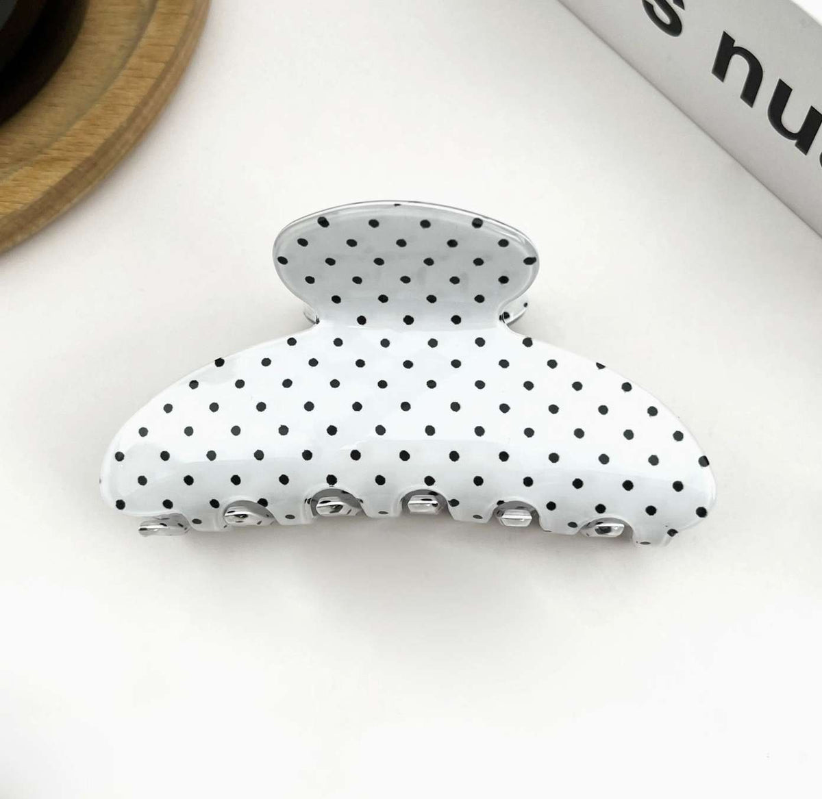 Polka Dot Claw Clip