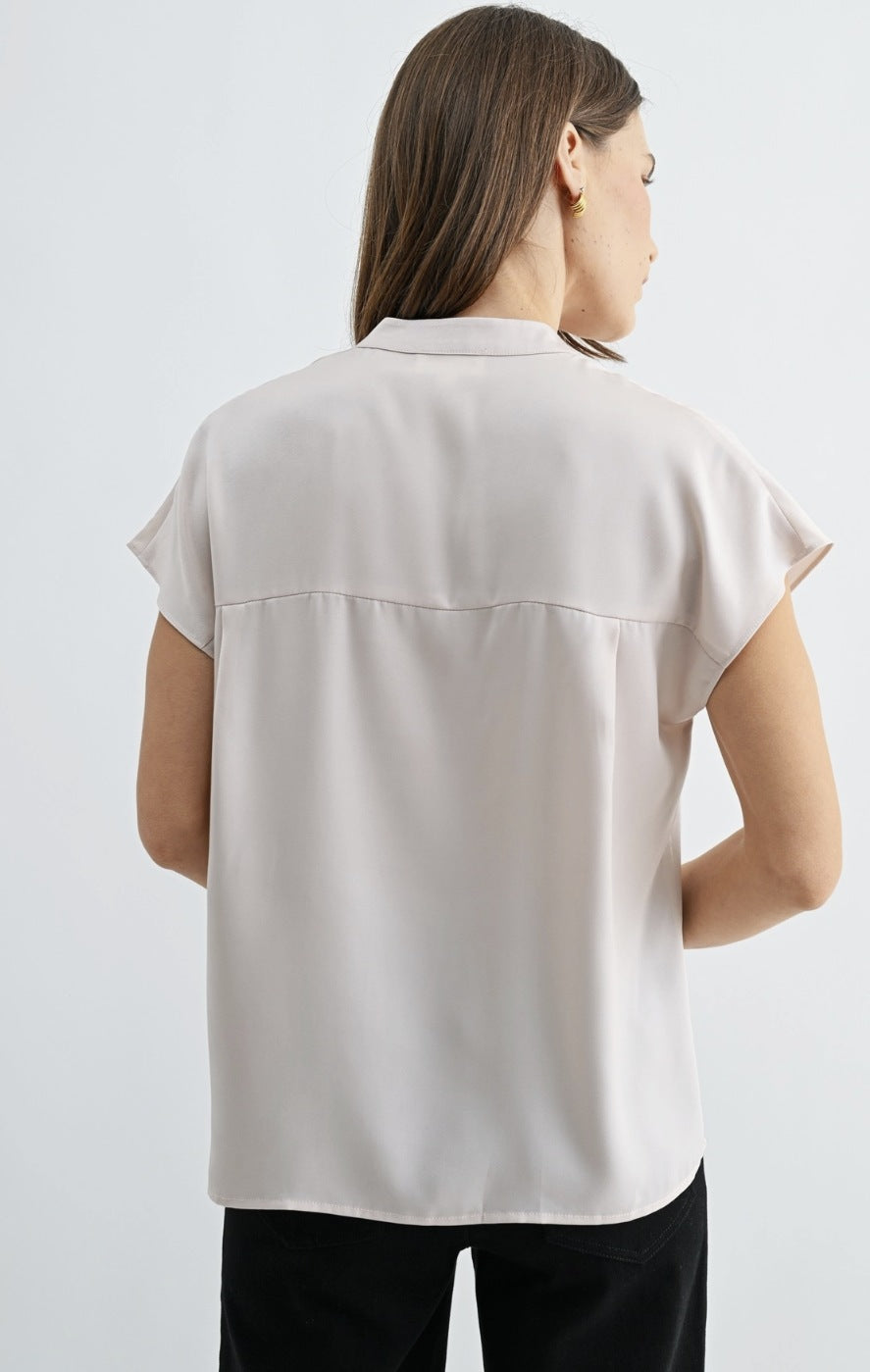 Satin Dolman Shirt