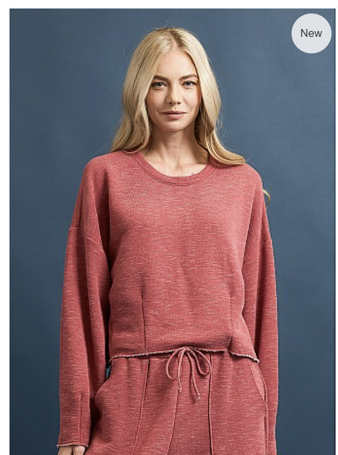 Brushed Terry Slub Sweatshirt