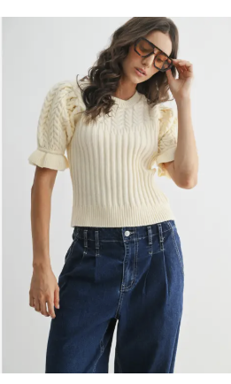 Stylish Cable Knit Sweater