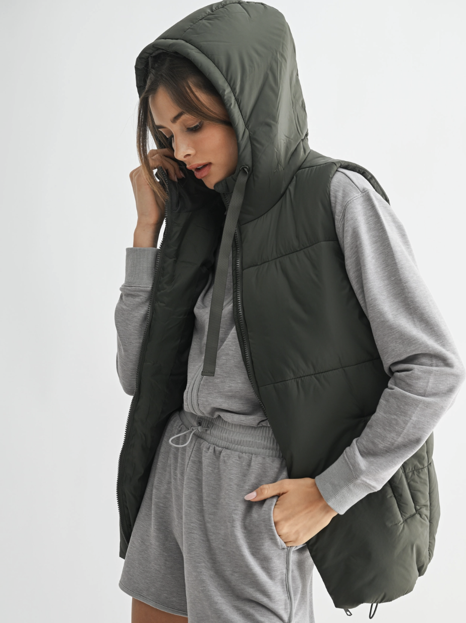 Long Line Hooded Vest