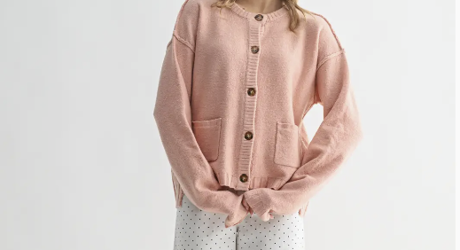 Button-Up Cardigan w/ Pockets