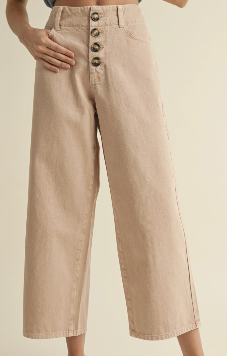 Cotton Front Button Detail