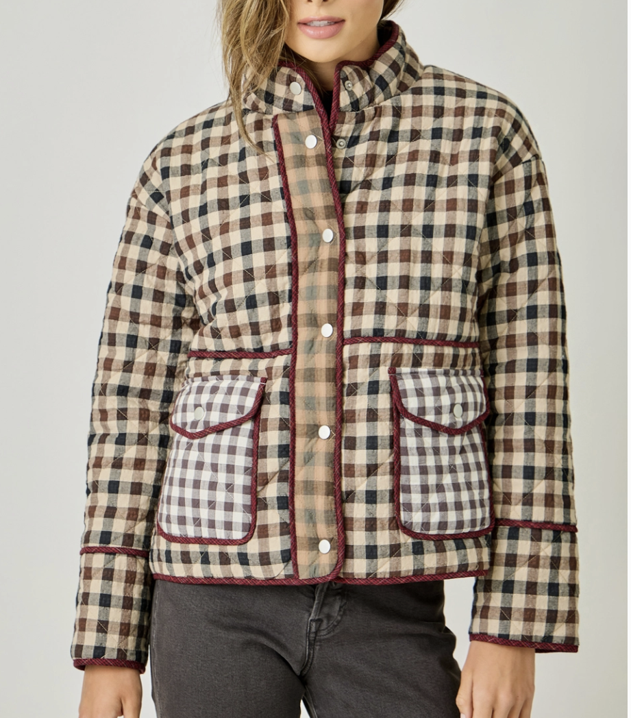 Mixed Media Quilted Jacket