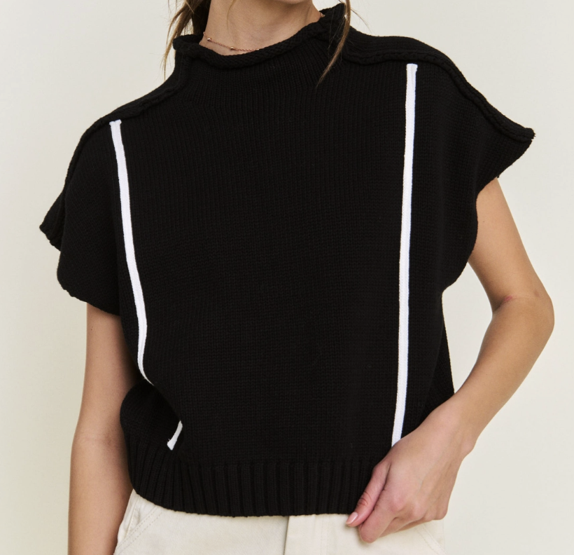 Single Line Short Sleeved Vest