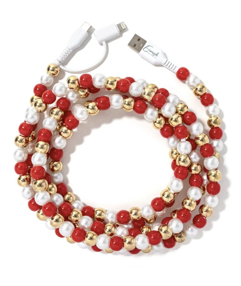 Beaded Phone Charger Patty