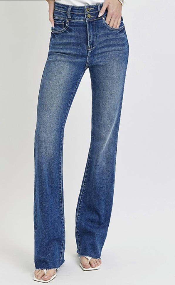 TC- High Rise Bootcut Double Waist