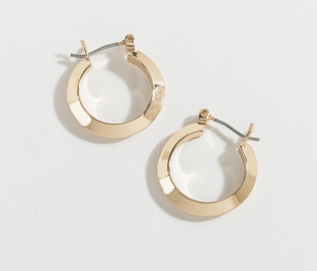 Edge Hoop-Ear Sensitive-Gold