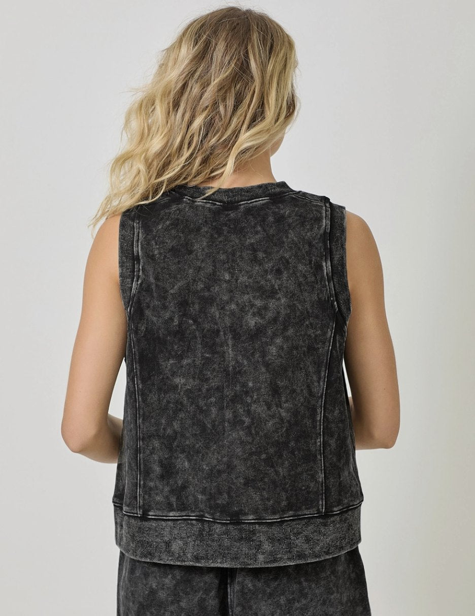 Mystree Sleeveless Terry Shirt