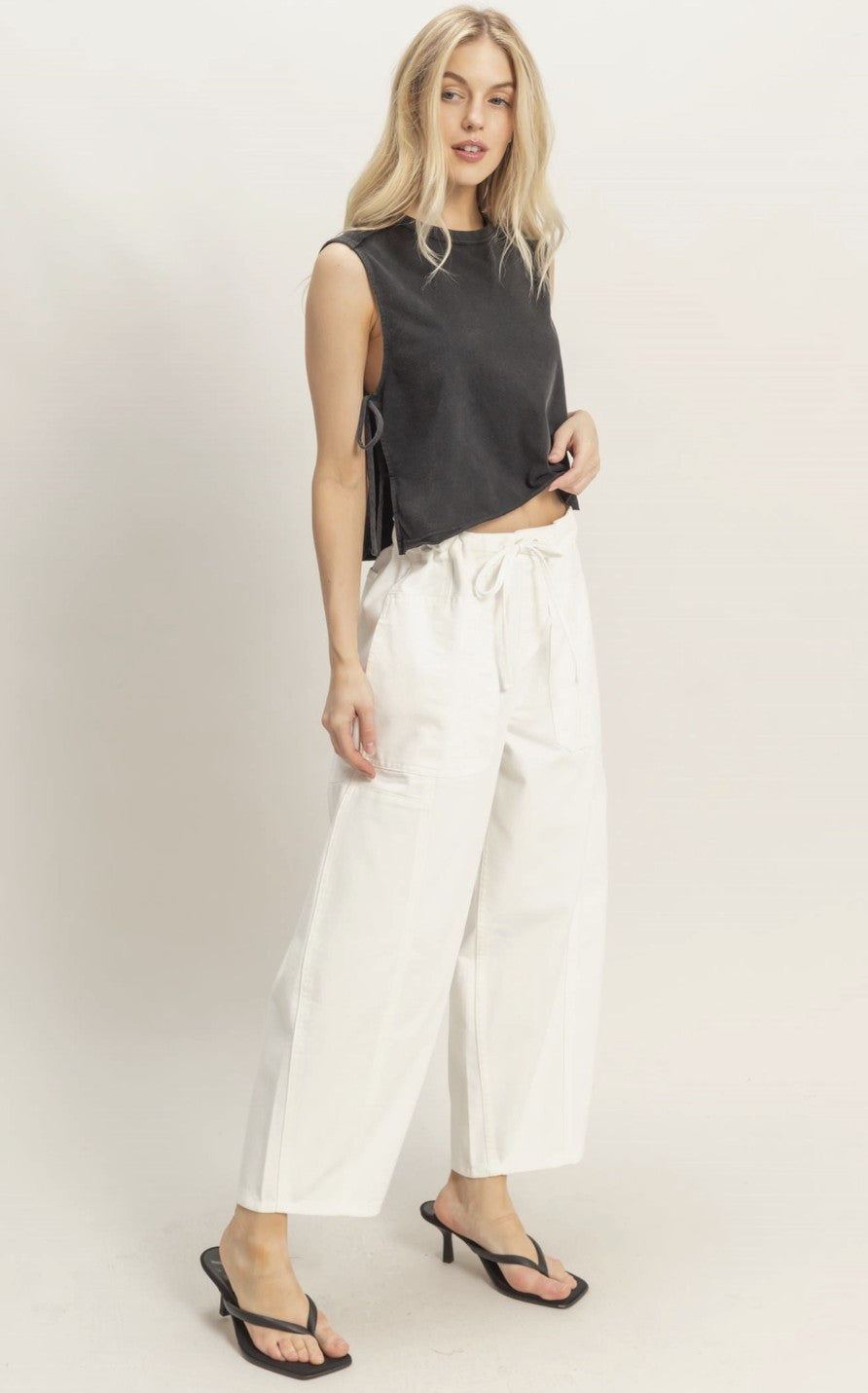 Wide Pants w/ Oversized Pockets