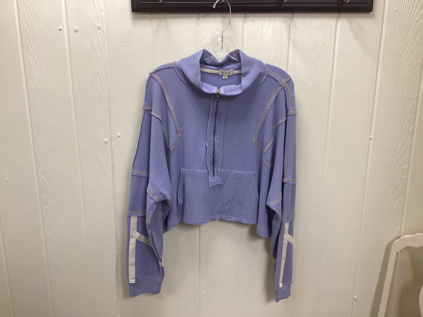 Crop Long Sleeve Zip Top