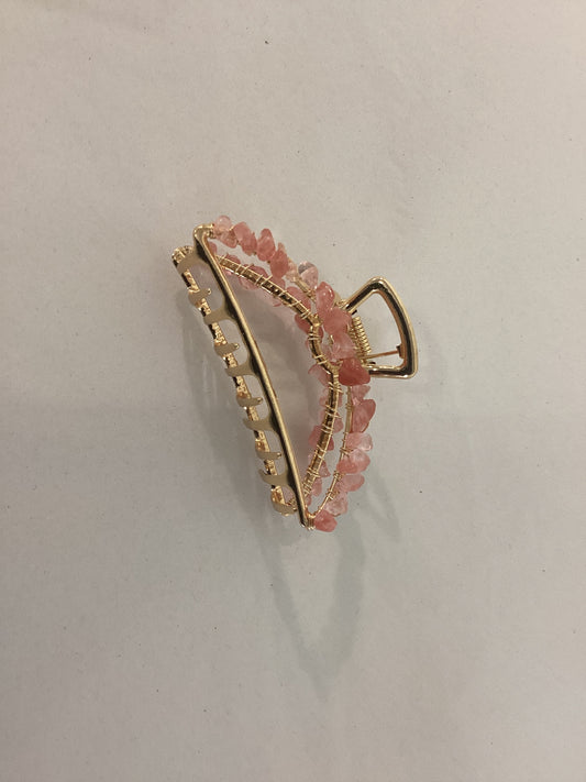 Handmade Stone Hair Clip