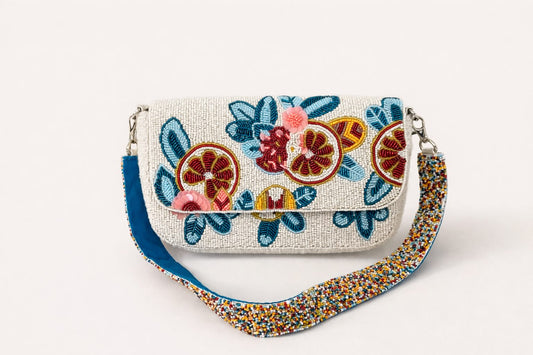 A&B Fruity Floral Shoulder Handbag