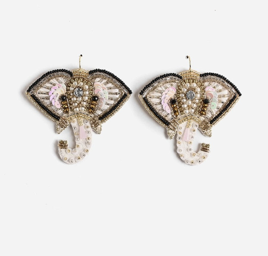 A&B Small Beaded Earrings