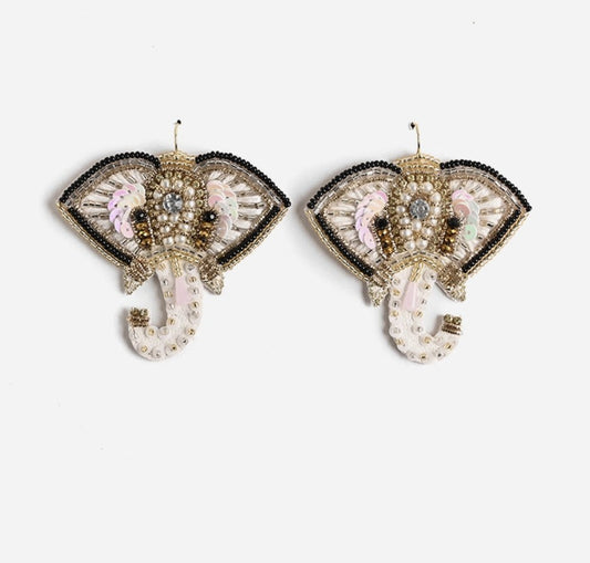 A&B Small Beaded Earrings