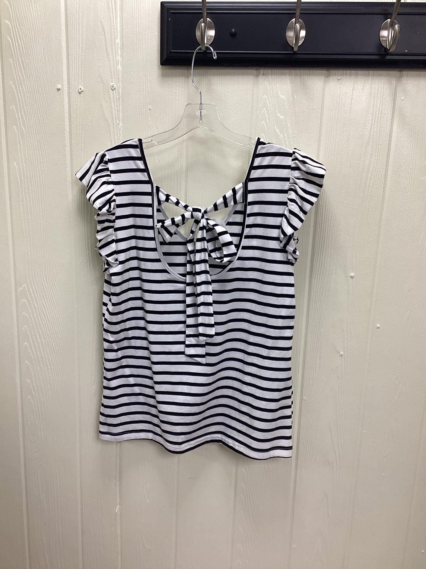 Black & White Striped Shirt w/ Bow