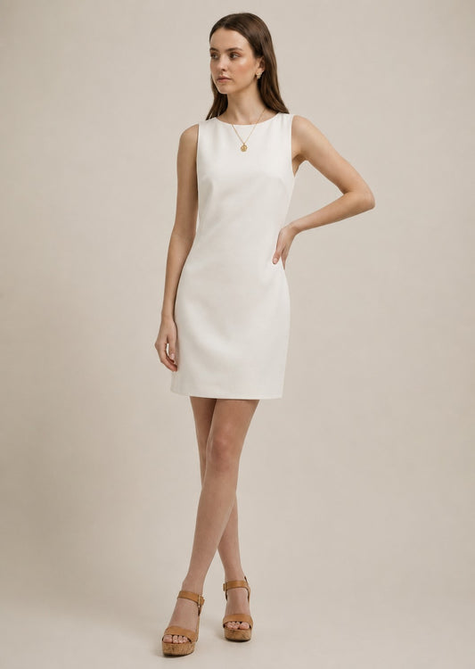 Back Cut Out and Twist Detail Mini Dress