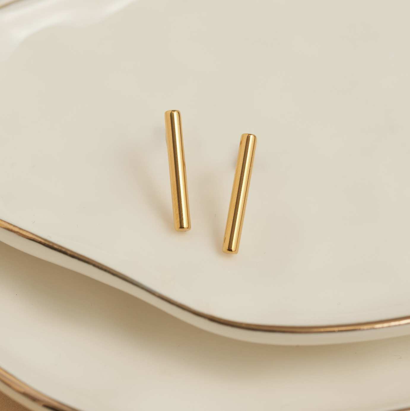 Bar Waterproof Stud Earrings