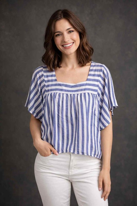 Lounge Beach Striped Shirt