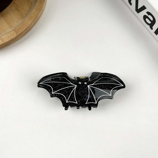 Black Bat Mini Claw Clip
