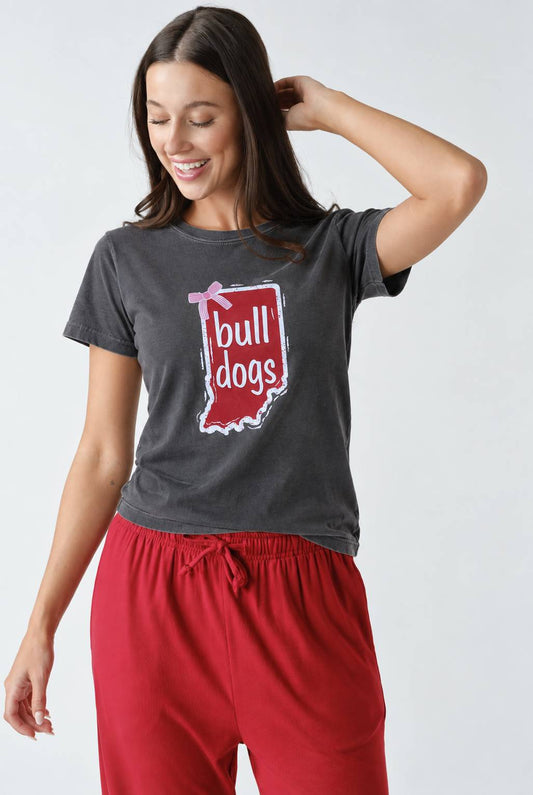 Bulldogs Indiana Pink Bow T-Shirt