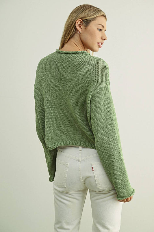 Button Front Light Weight Cardigan