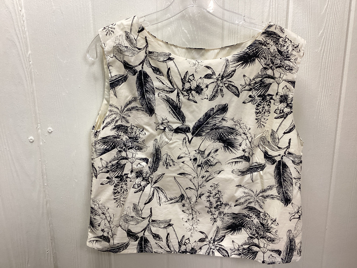 Floral Sleeveless Tunic Top Pleated Midi Skirt Set