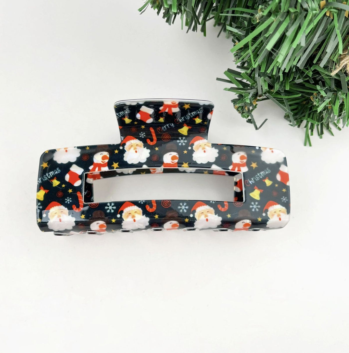 Christmas Black Claw Clip