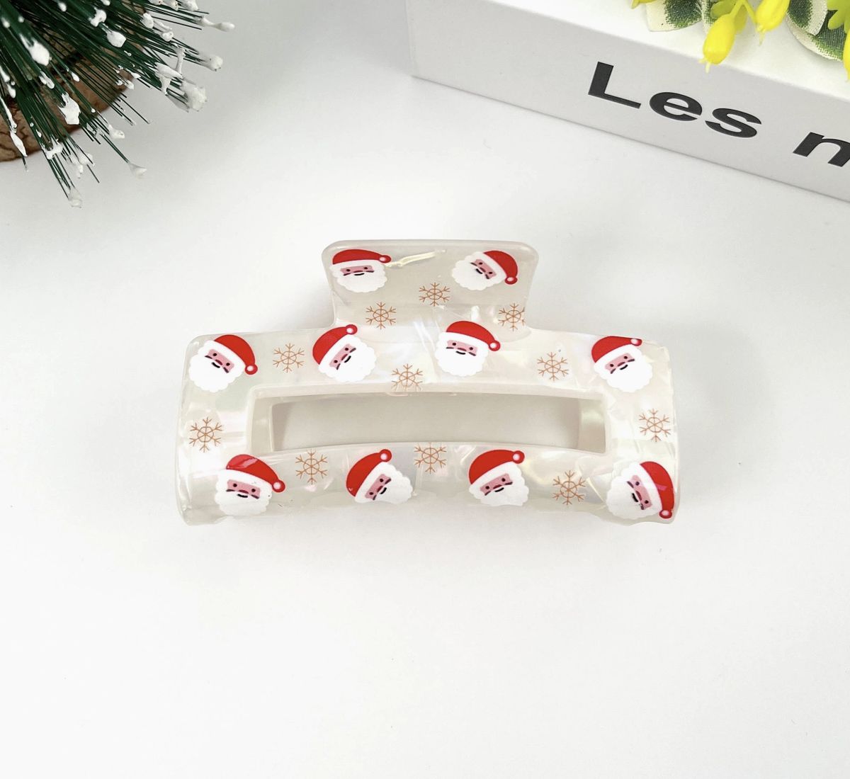 Christmas White Claw Clip