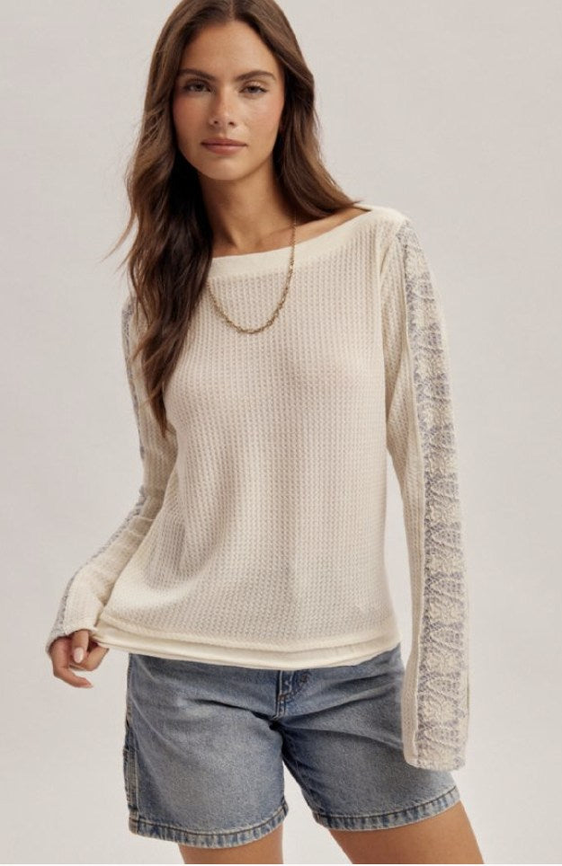 Contrast Thermal long Sleeve Top