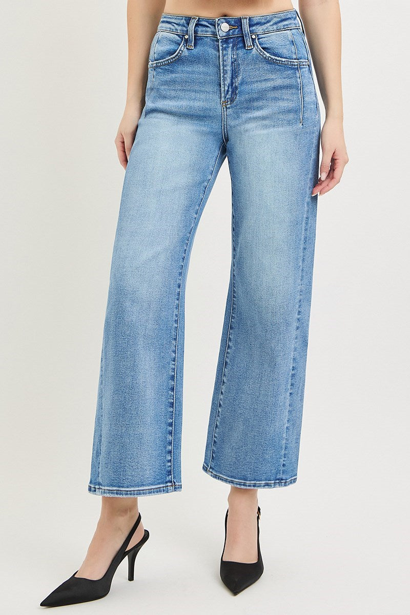 Crop Slouchy Wide Jeans
