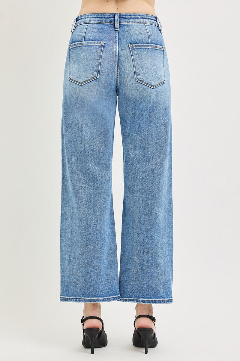 Crop Slouchy Wide Jeans