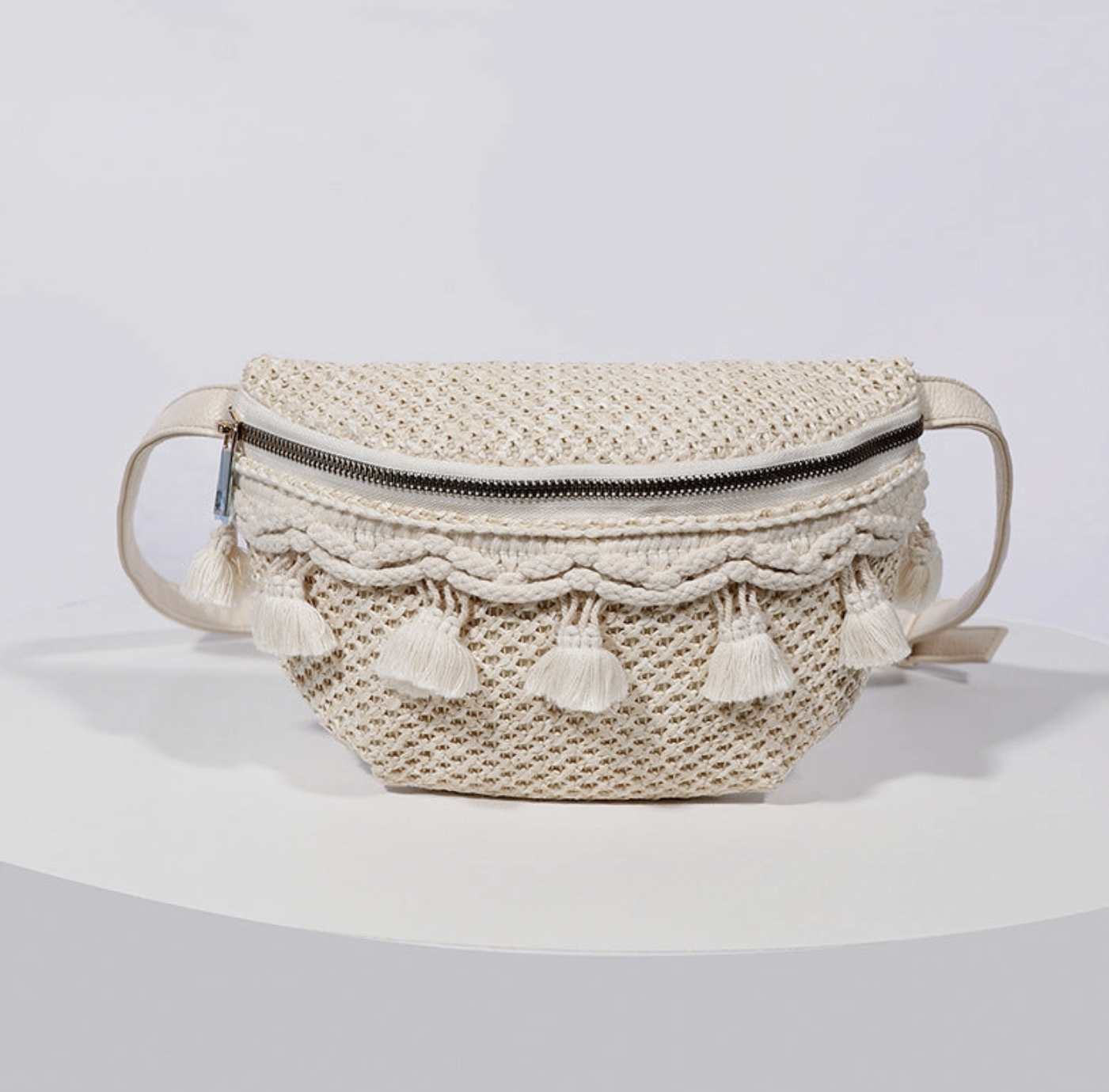 Esme Crochet Tassel Sling Bag