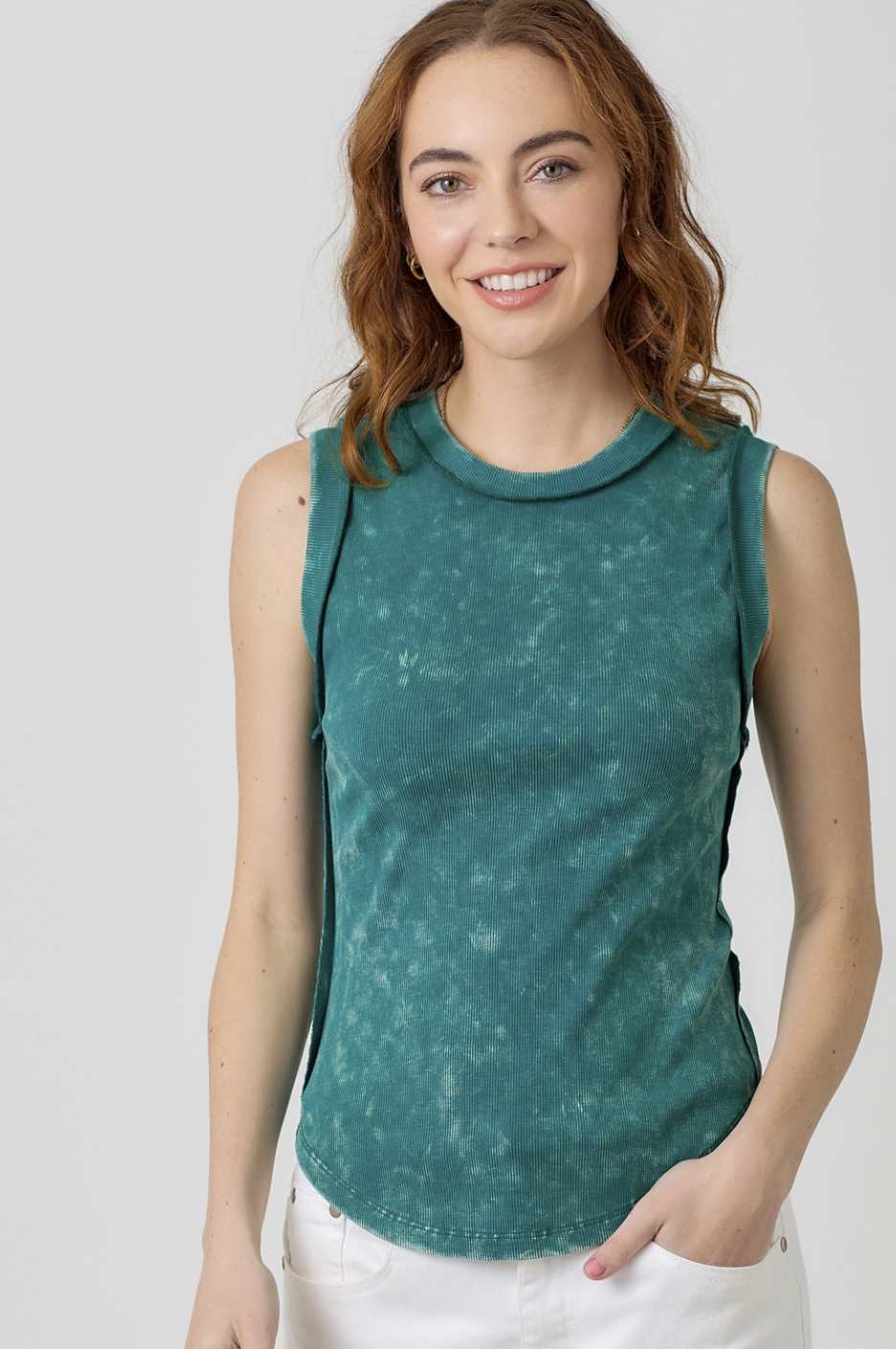 Exposed Seaming Tank Top
