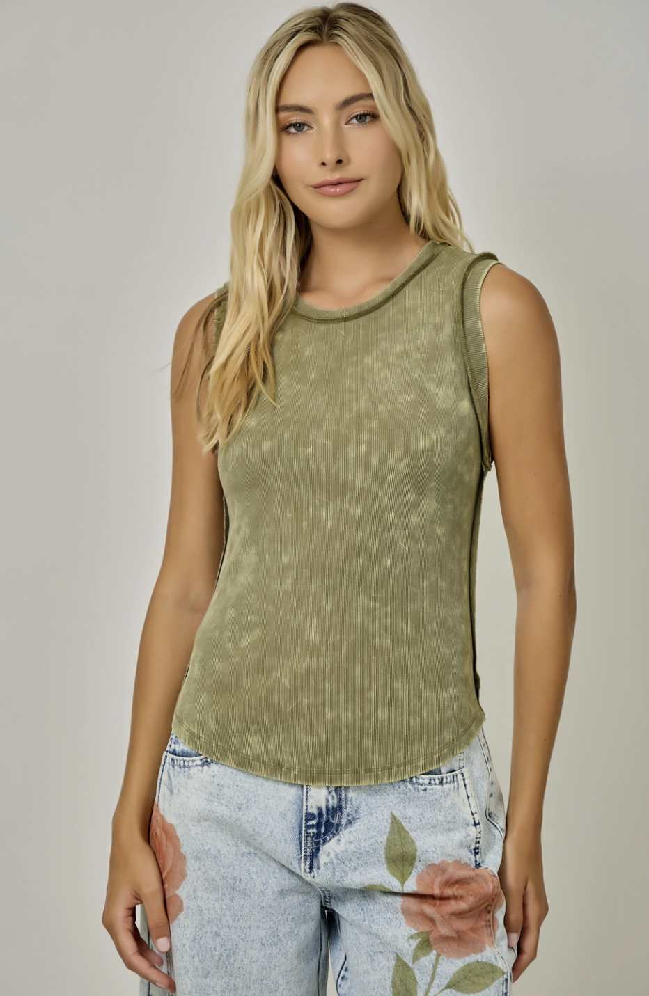 Exposed Seaming Tank Top